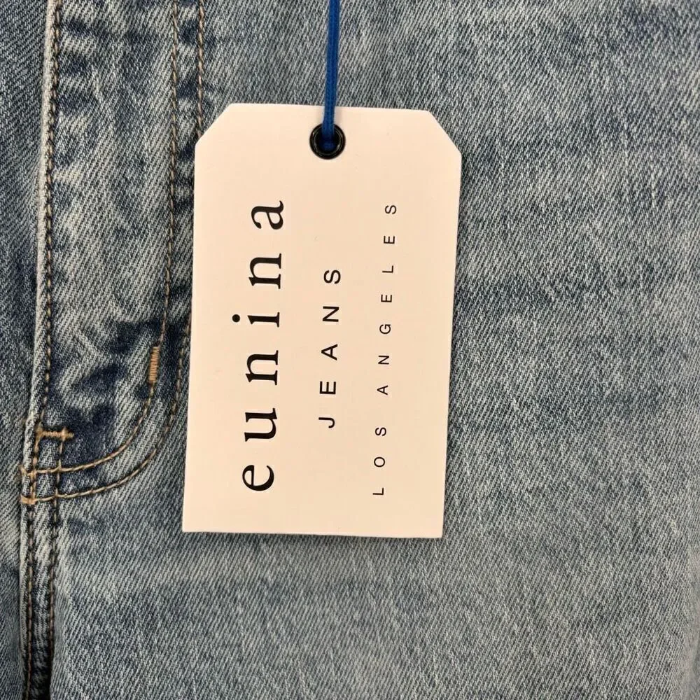 Eunina Codi High Rise Dad‎ Jean Distressed Size 32/13 NWT
